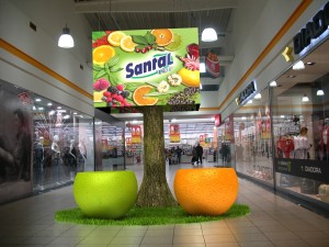 Concept insulă sampling Parmalat - Santal