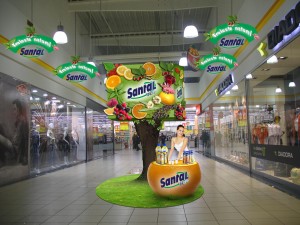 Concept insulă sampling Parmalat - Santal 42