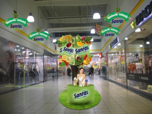 Concept insulă sampling Parmalat - Santal 4